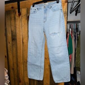 Light Blue Distressed Jeans